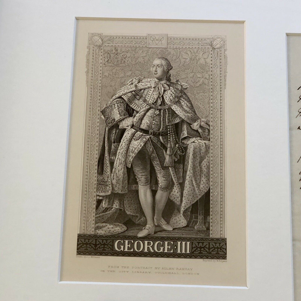 KING GEORGE III * BAS LOA * Revolutionary War Date Autograph Letter Signed