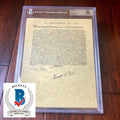 GERALD FORD & JIMMY CARTER * BAS * Autograph Declaration of Independence Signed