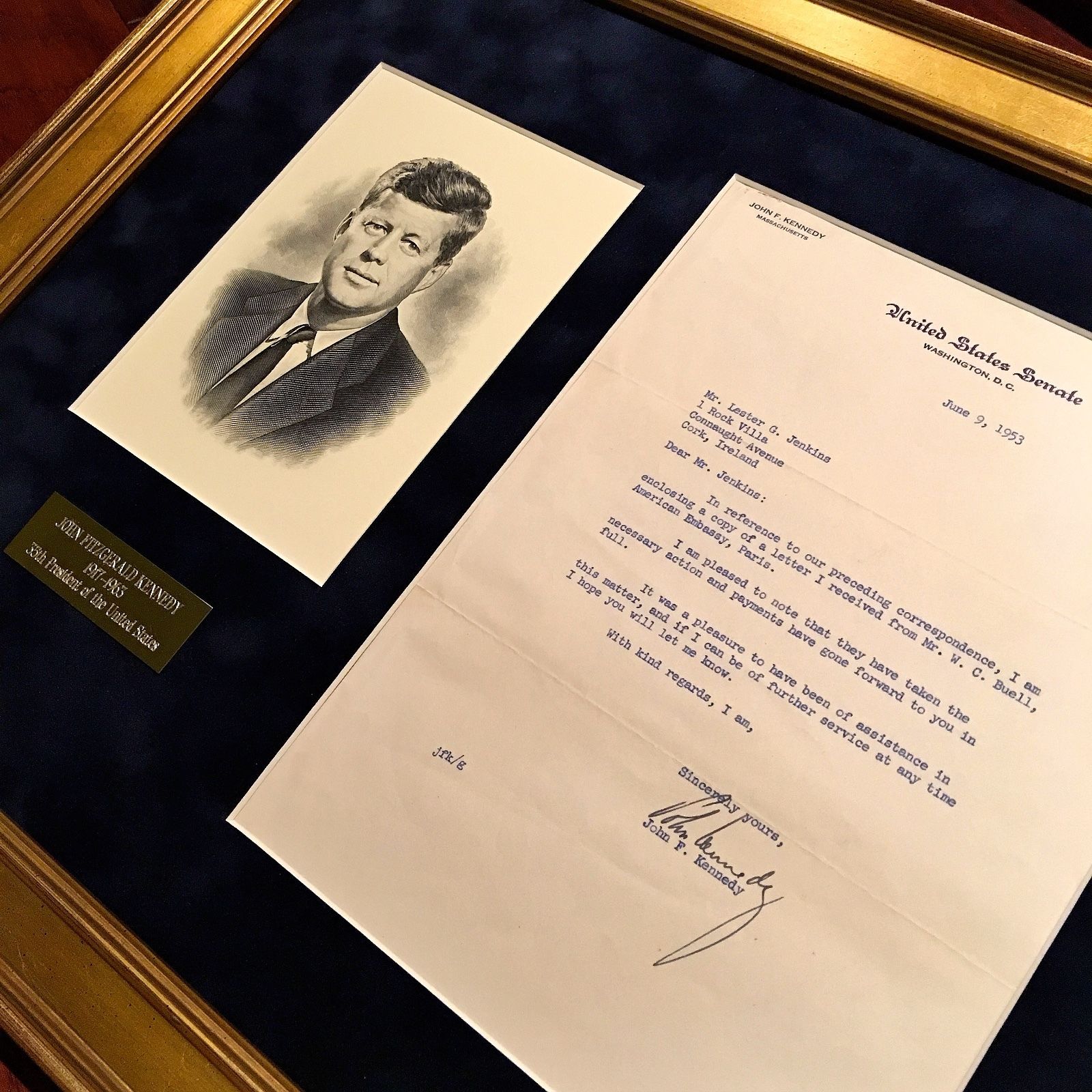 JOHN F. KENNEDY * JSA COA * Scarce Authentic JFK AUTOGRAPH Signed * President