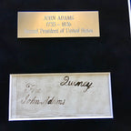 JOHN ADAMS * Scarce AUTOGRAPH Cut Signature SIGNED * JSA COA * 2nd President