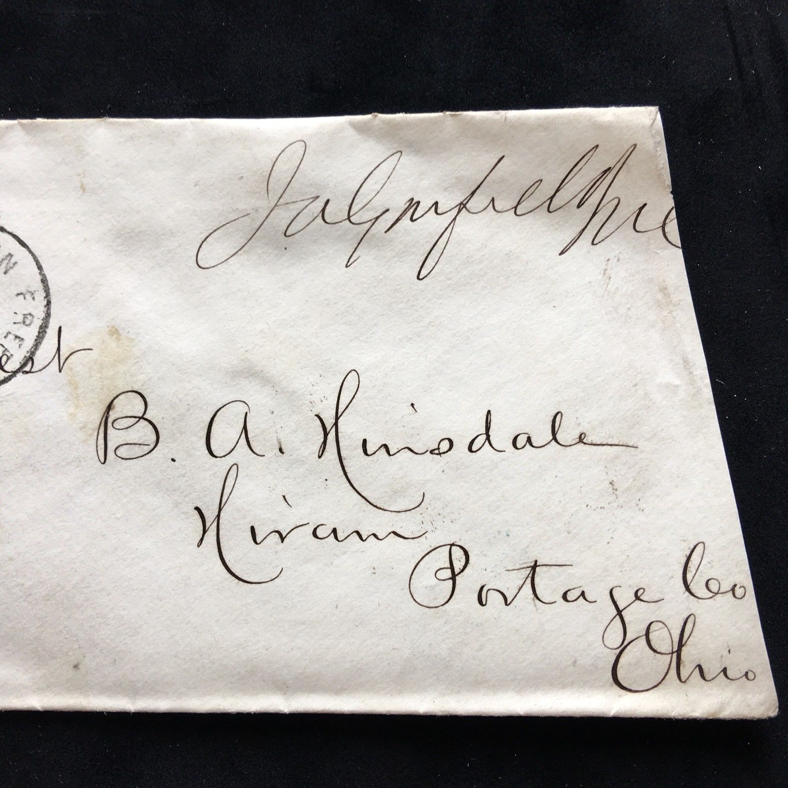 JAMES A. GARFIELD * Rare AUTOGRAPH Signed * Free Frank Envelope * President