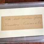 THEODORE ROOSEVELT * PSA/DNA Slabbed * Hand Signed Full Signature Autograph *