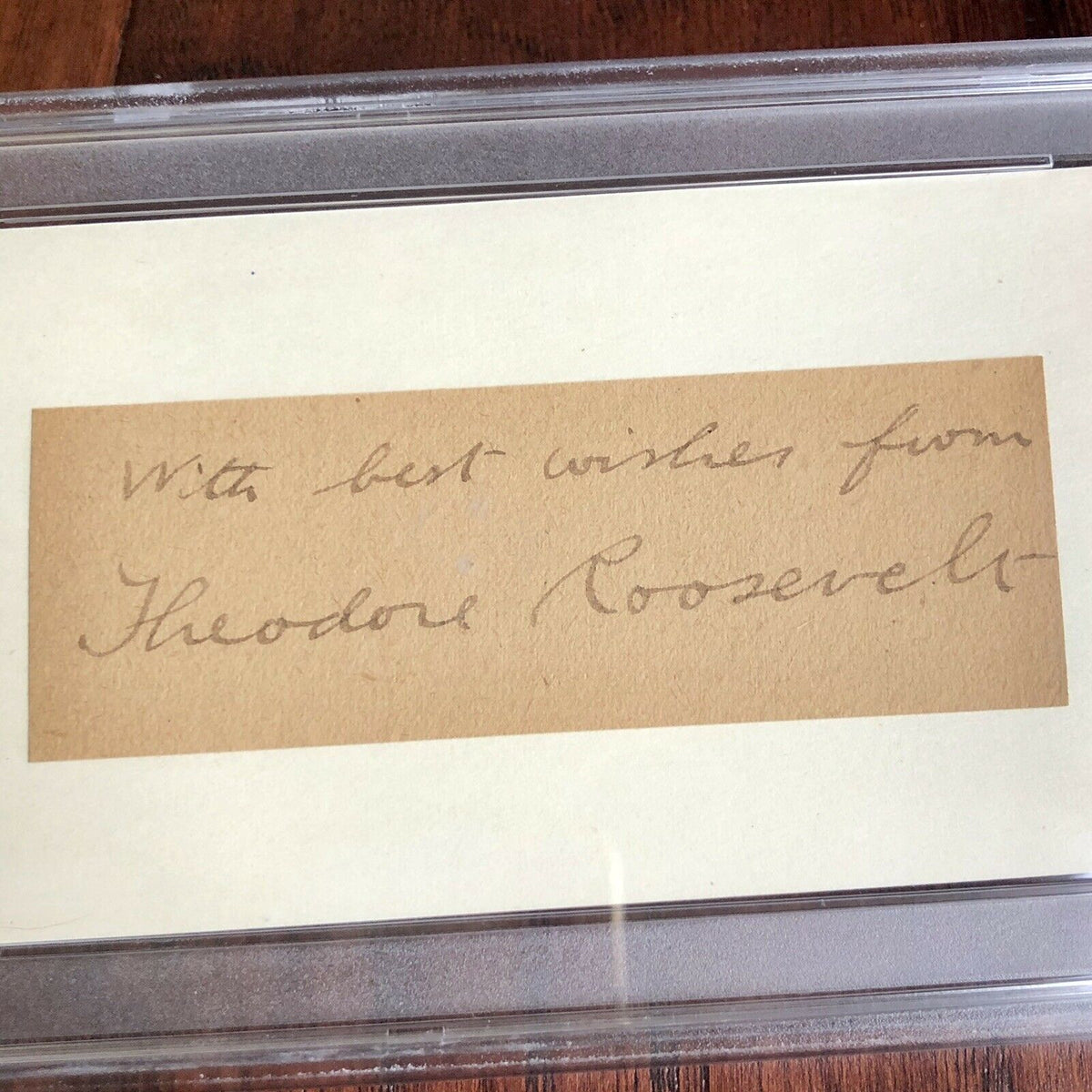 THEODORE ROOSEVELT * PSA/DNA Slabbed * Hand Signed Full Signature Autograph *