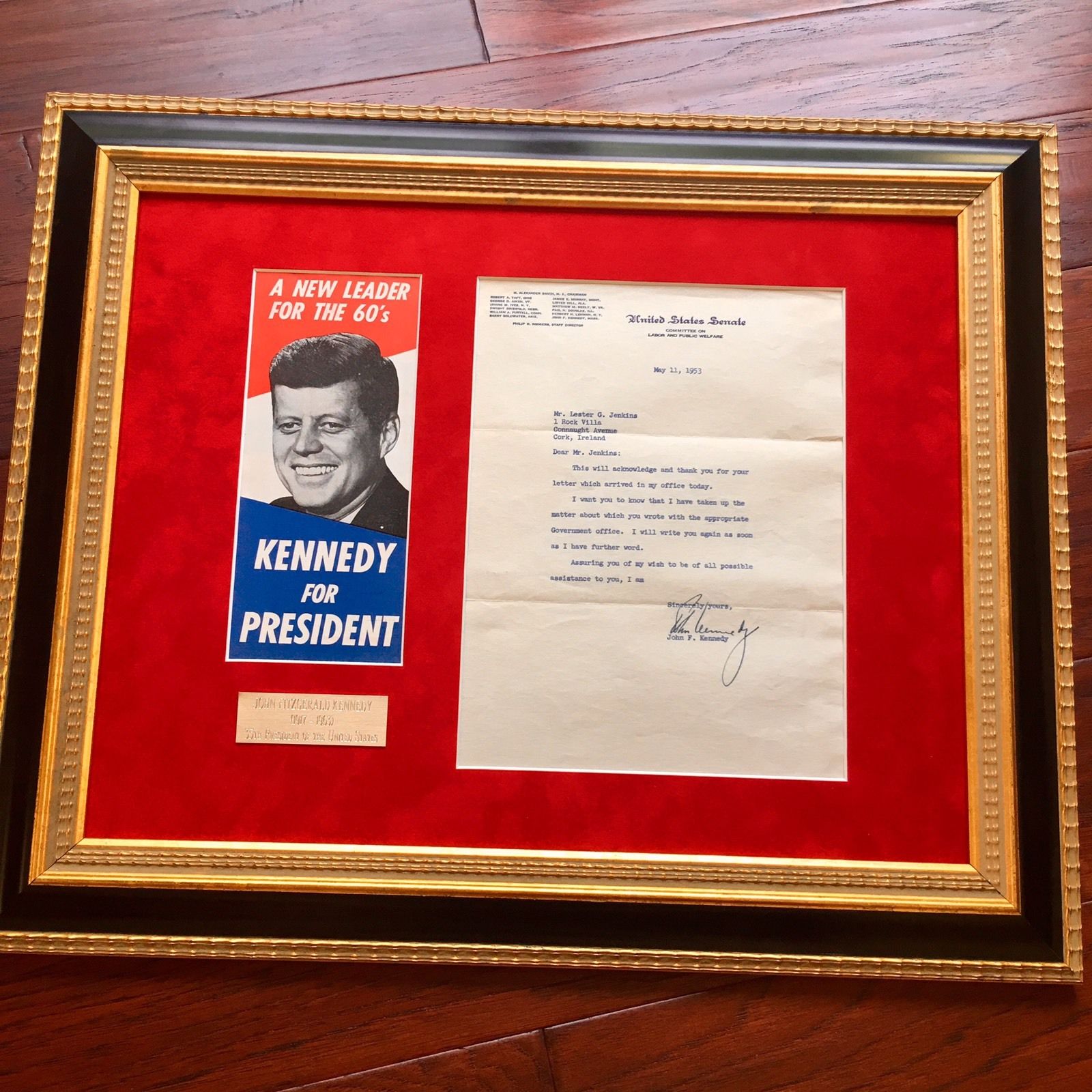 JOHN F. KENNEDY * JSA COA * Scarce Authentic JFK AUTOGRAPH Signed * President