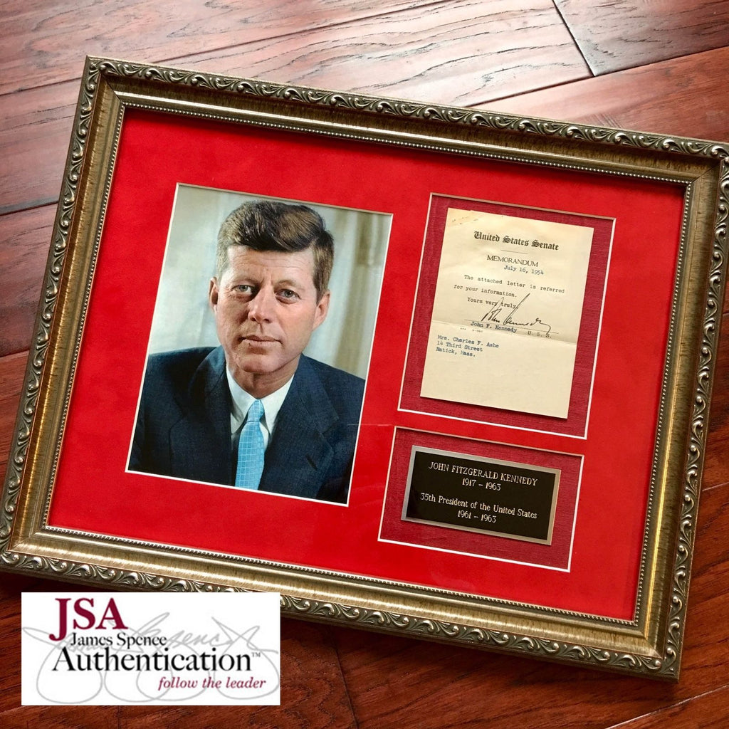 JOHN F. KENNEDY * JSA COA * Scarce Authentic JFK AUTOGRAPH Signed *