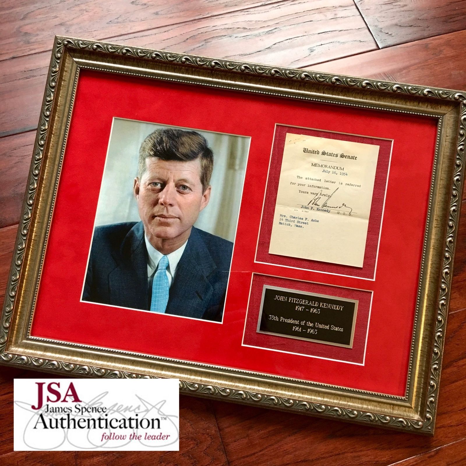 JOHN F. KENNEDY * JSA COA * Scarce Authentic JFK AUTOGRAPH Signed *