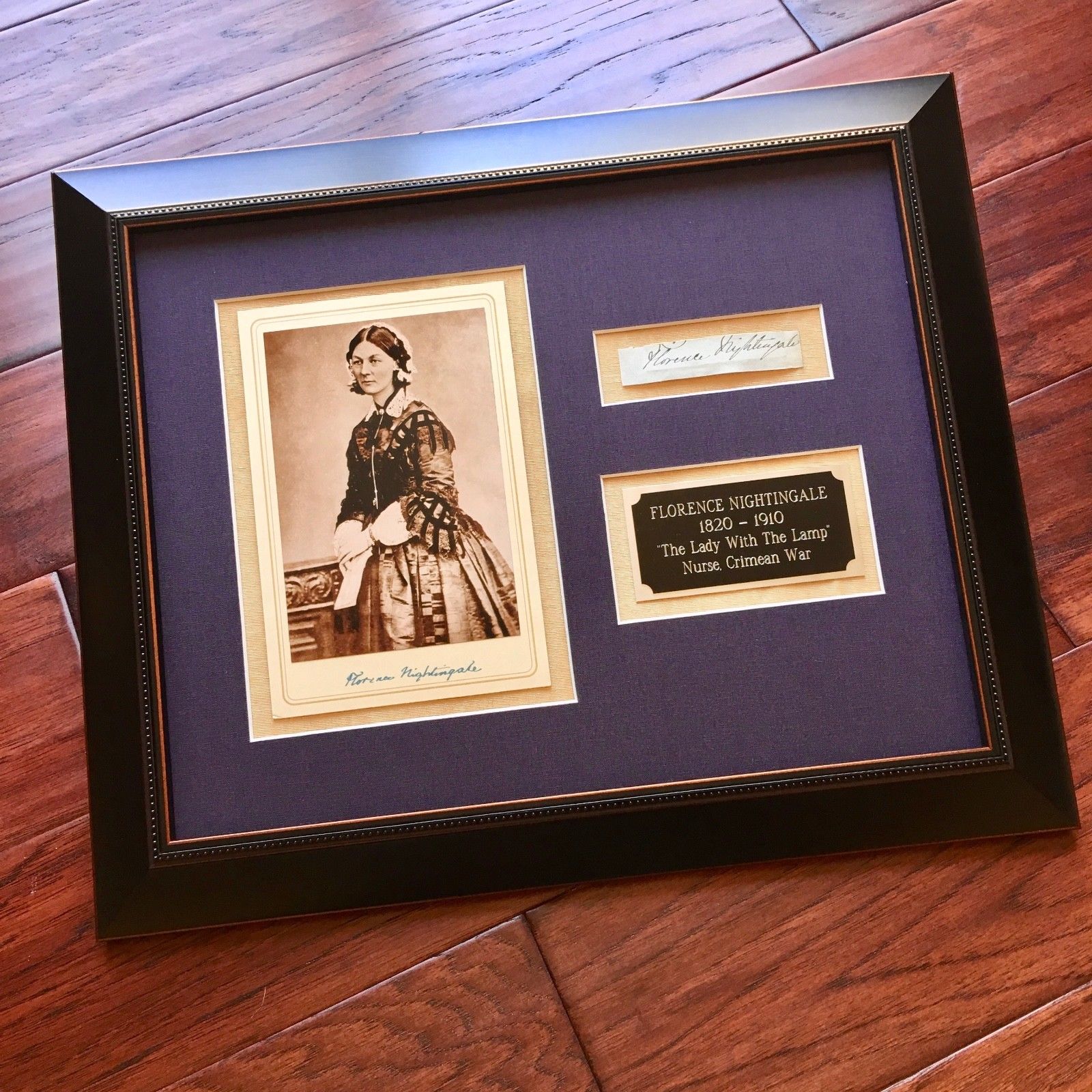 FLORENCE NIGHTINGALE * Desirable HAND SIGNED Cut Autograph * Crimean War Nurse
