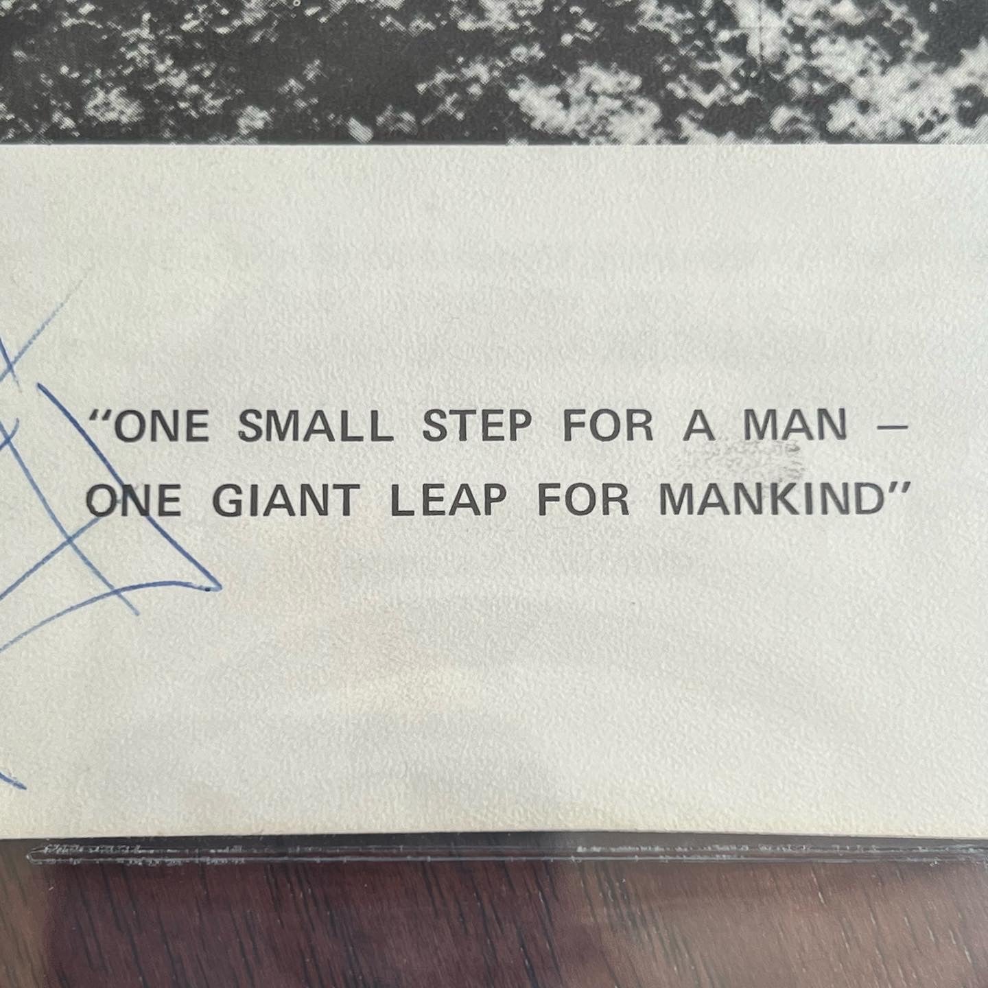 NEIL ARMSTRONG * Beckett BAS Slab * Signed "One Small Step" Autograph Photo
