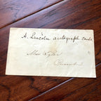 ABRAHAM LINCOLN * JSA LOA * Hand Signed Clean Autograph Card * Strong Provenance
