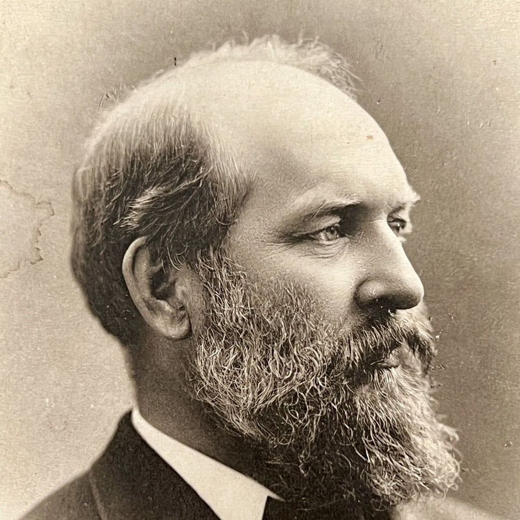 JAMES A. GARFIELD * JSA LOA * Signed Cabinet Card Photograph Autograph