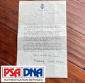PRINCESS DIANA & KING CHARLES * PSA * Autograph WEDDING GIFT Letter Signed 1981