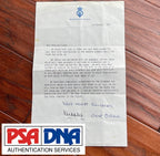 PRINCESS DIANA & KING CHARLES * PSA * Autograph WEDDING GIFT Letter Signed 1981