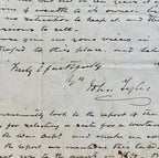 JOHN TYLER * PSA * Autograph Letter Signed Seeks Banker's Advice on Land Deal