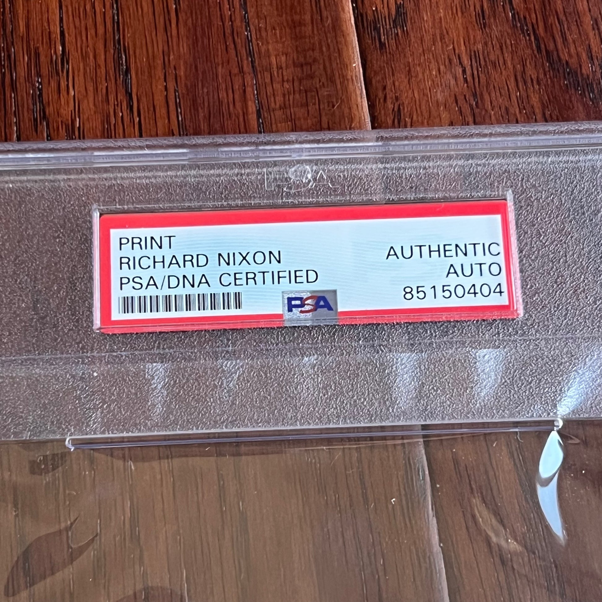 RICHARD NIXON * PSA/DNA * Autograph APOLLO 11 Earth Plaque Signed *