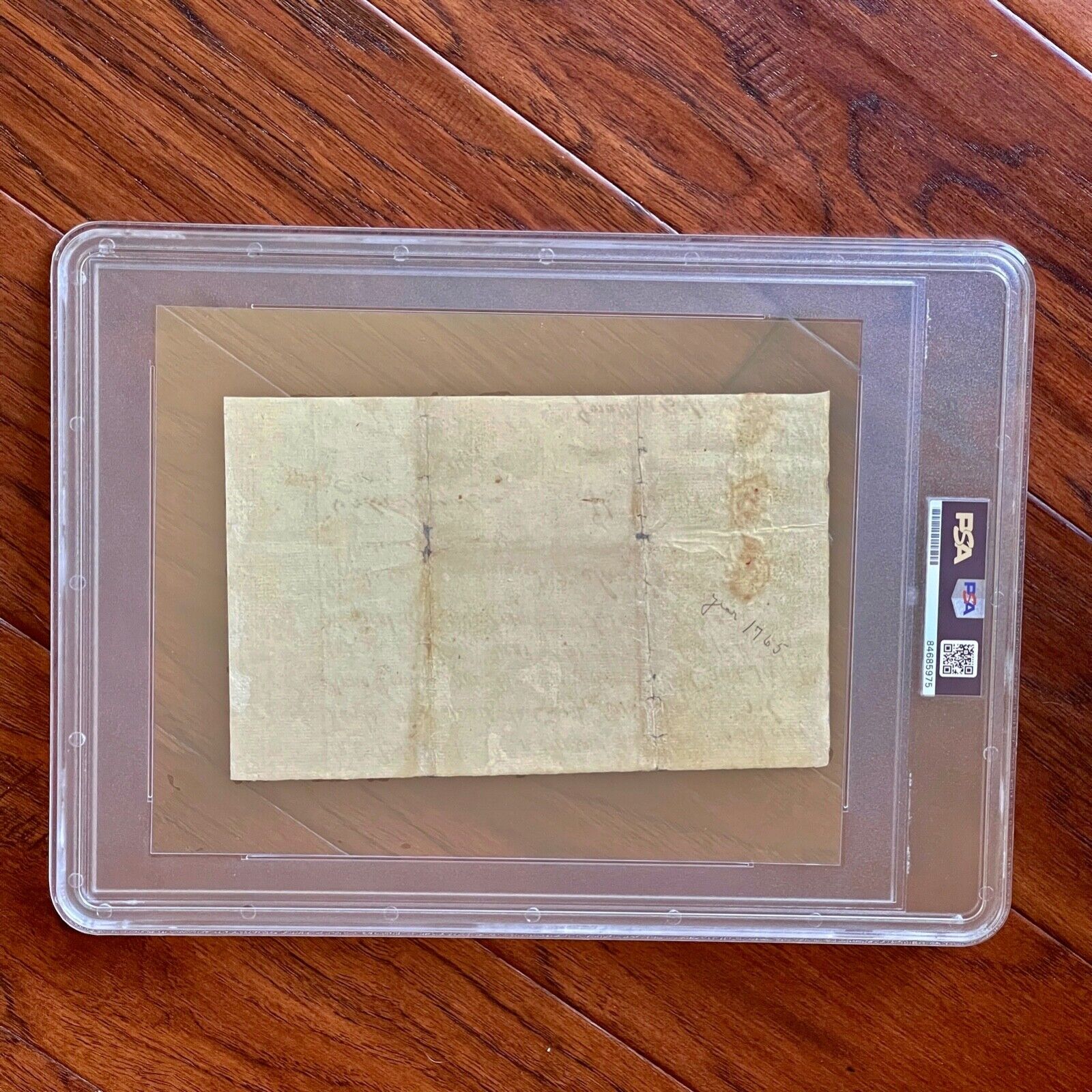 JOHN ADAMS * PSA/DNA * Handwritten Autograph Document Mentions George III Signed