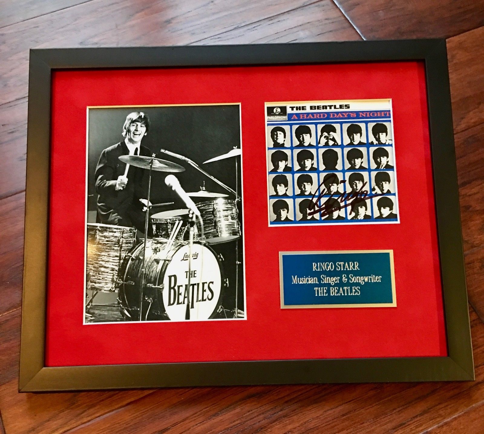 RINGO STARR * BEATLES * PSA/DNA AUTOGRAPH "Hard Day's Night" Album Cover SIGNED