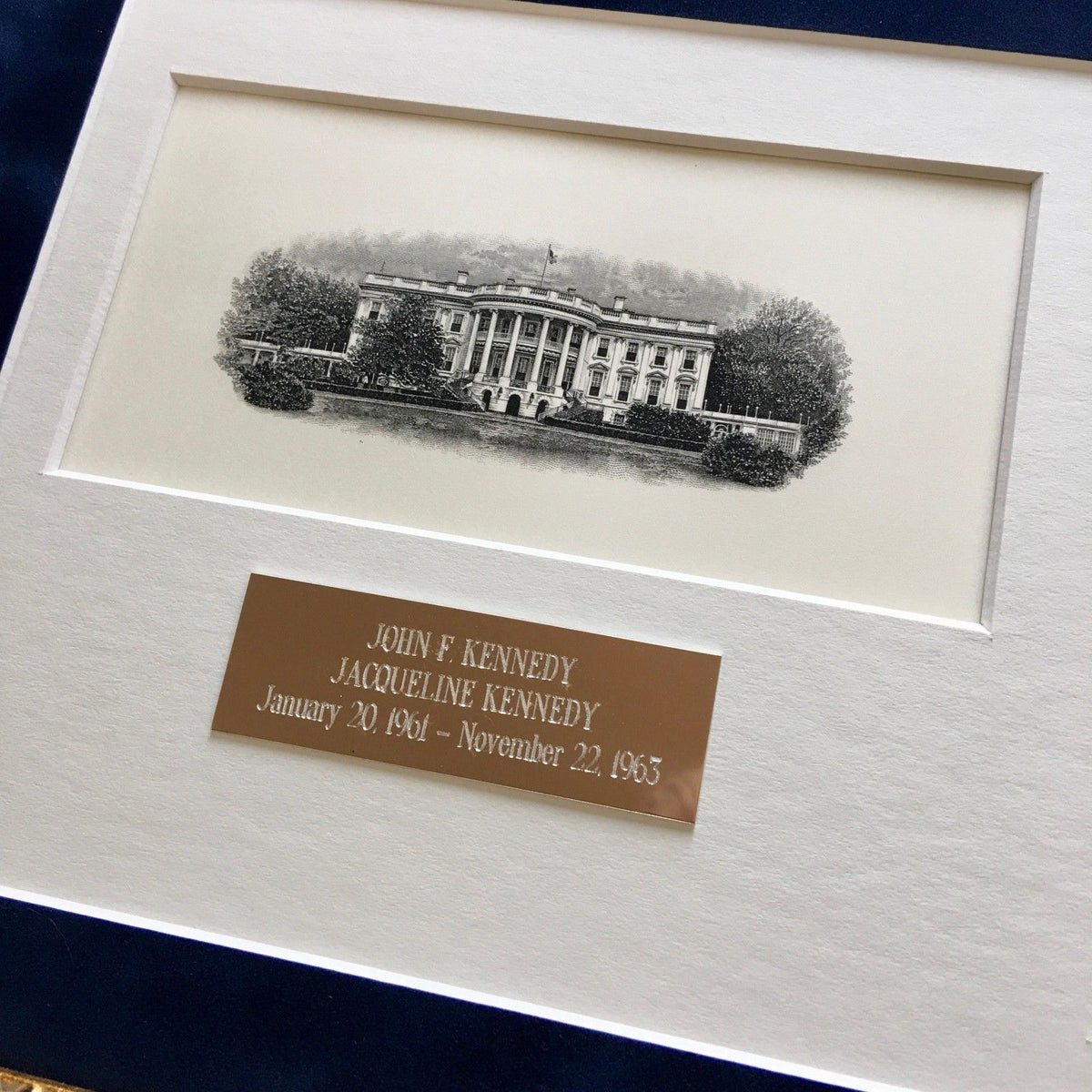 JOHN F. KENNEDY * JACQUELINE KENNEDY Scarce AUTOGRAPH Duo Signed * JFK 1958