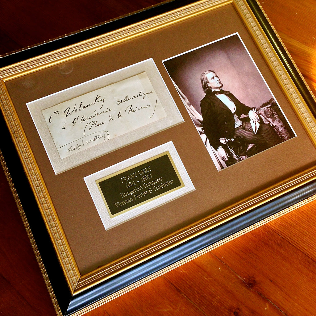 FRANZ LISZT Handwritten Autograph Envelope AUTHENTIC * RARE! * composer