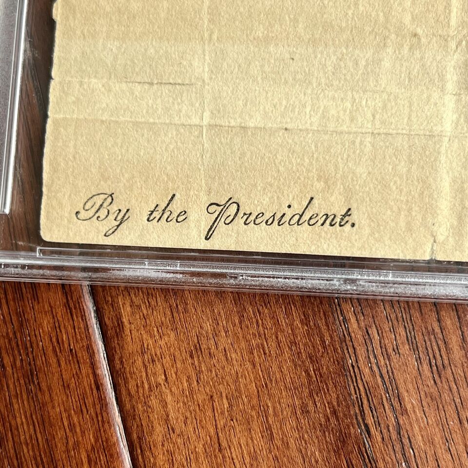 JOHN ADAMS * PSA/DNA * Cut Autograph Signed As President * Slab Signature