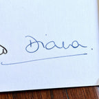 PRINCESS DIANA and KING CHARLES III * JSA * Signed 1982 Christmas Card Autograph