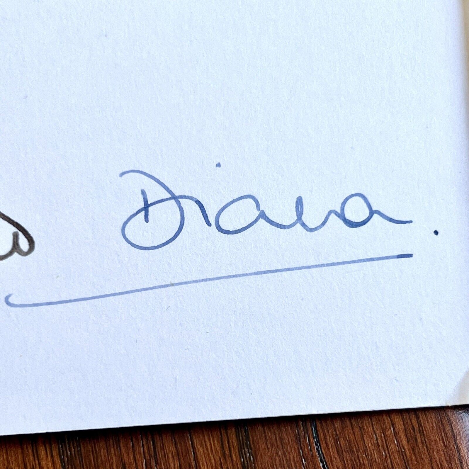 PRINCESS DIANA and KING CHARLES III * JSA * Signed 1982 Christmas Card Autograph