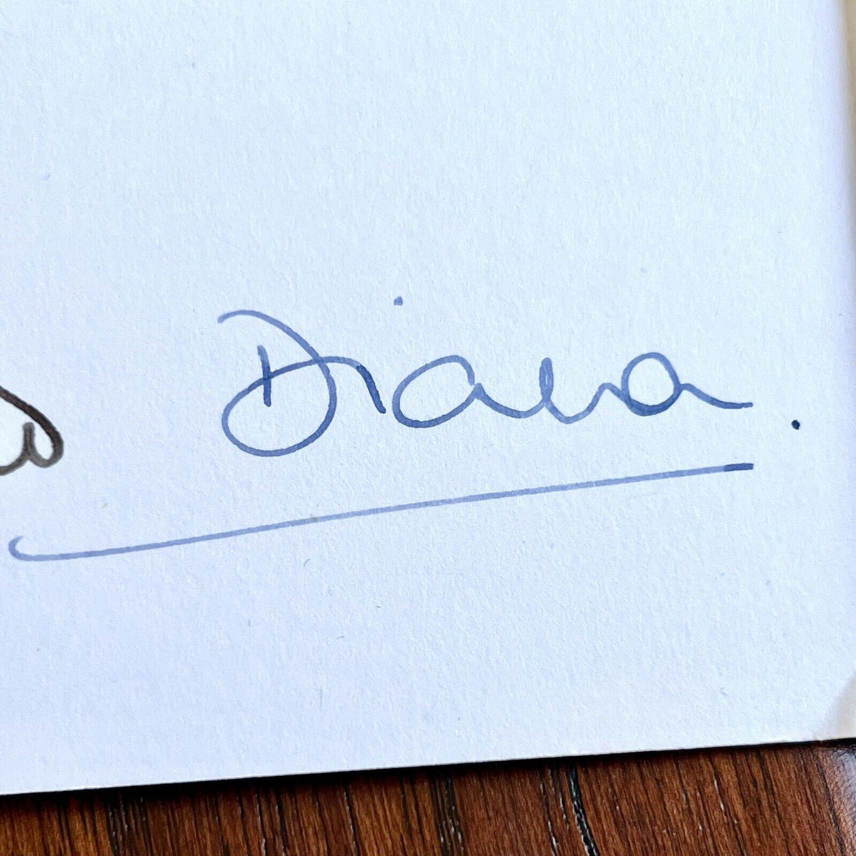 PRINCESS DIANA and KING CHARLES III * JSA * Signed 1982 Christmas Card Autograph