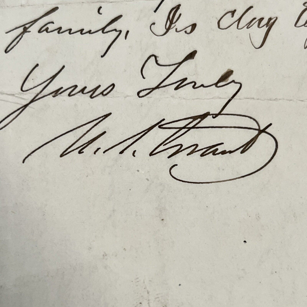 ULYSSES S GRANT * PSA/DNA * Autograph Letter Signed as President Handwritten