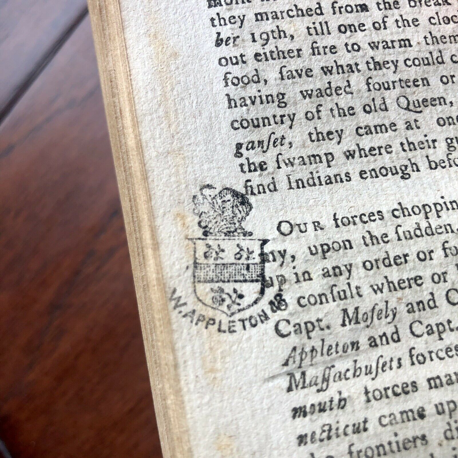 JAMES MADISON * Beckett * Signed Book from his Library On Native Wars Autograph