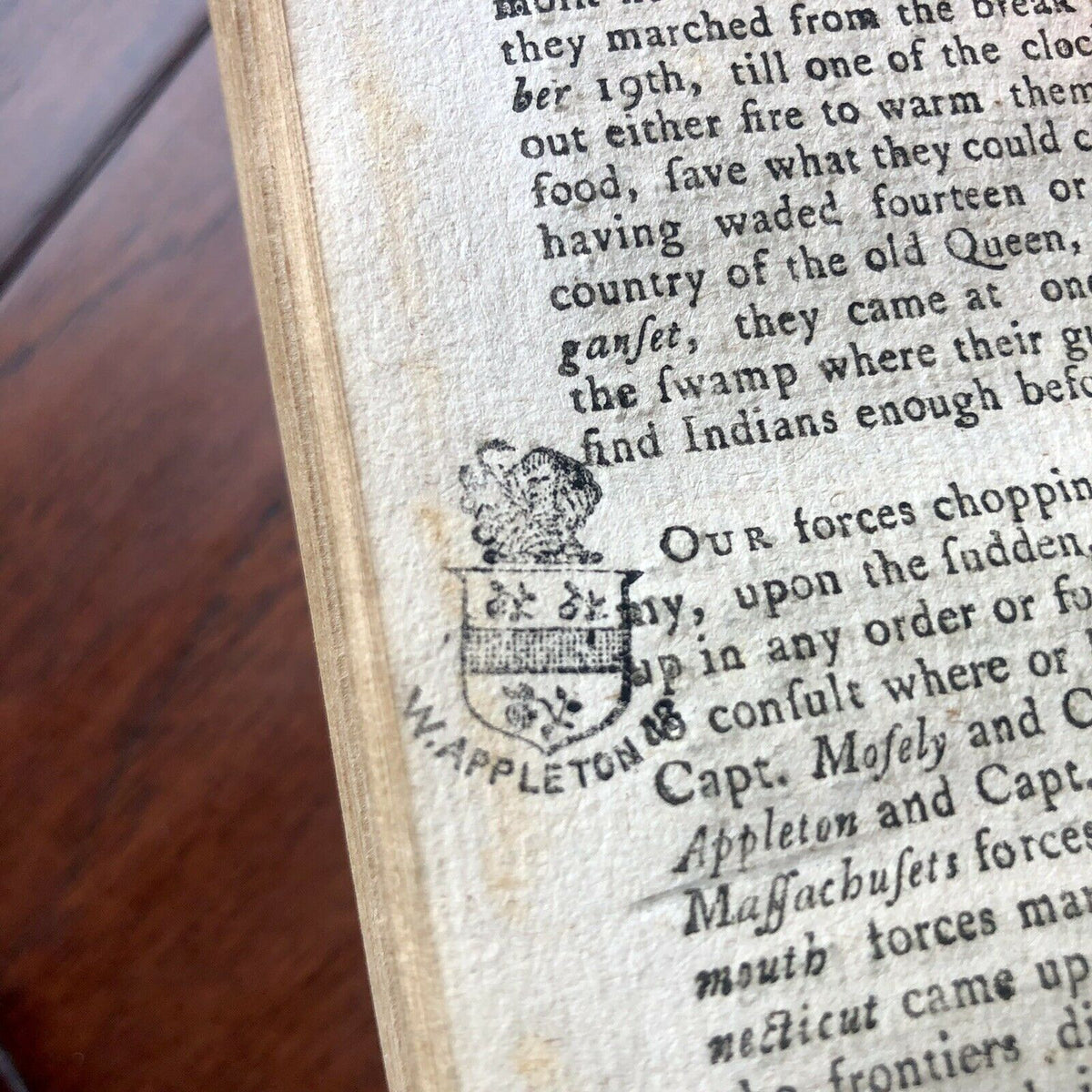 JAMES MADISON * Beckett * Signed Book from his Library On Native Wars Autograph