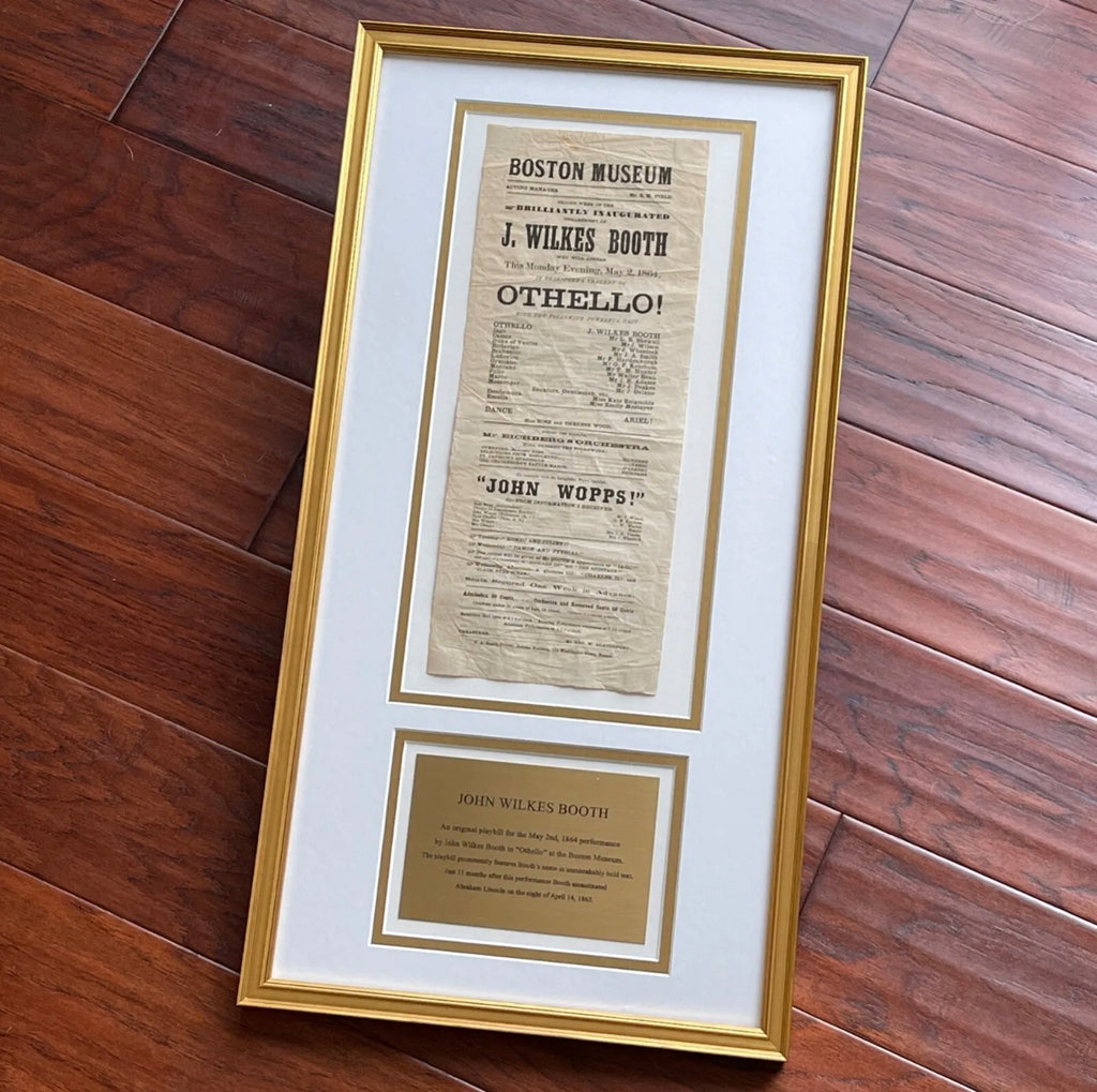 JOHN WILKES BOOTH * Authentic OTHELLO Playbill * 1864 * Abraham Lincoln