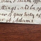 ABIGAIL ADAMS * JSA LOA * Partial Autograph Letter Signed * To John Quincy Adams