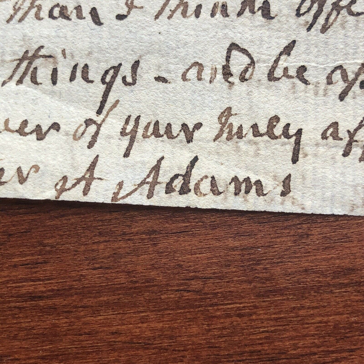ABIGAIL ADAMS * JSA LOA * Partial Autograph Letter Signed * To John Quincy Adams