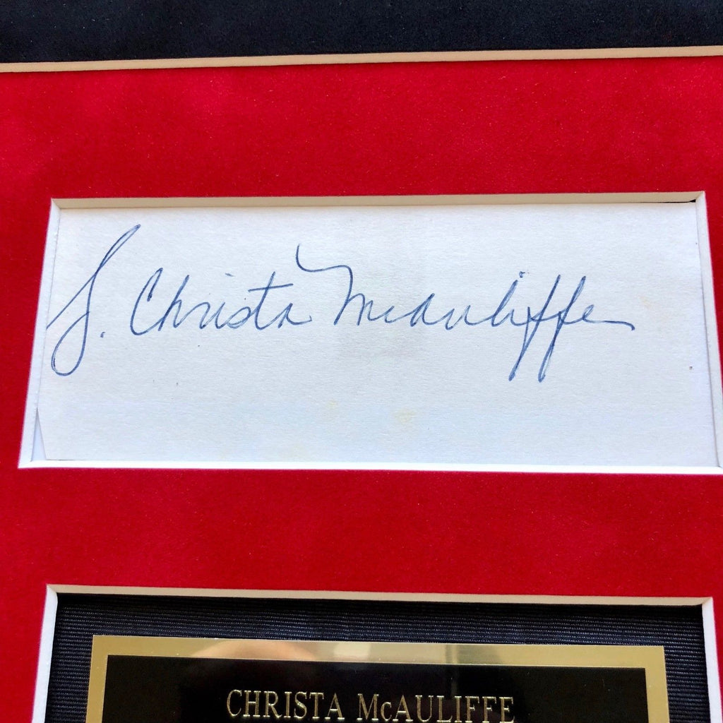 CHRISTA MCAULIFFE * JSA COA * Cut Autograph SIGNED * Challenger STS 51L