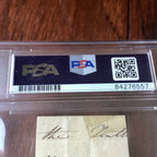 JAMES MONROE * PSA/DNA Slab * Autograph Endorsement Signed As President *