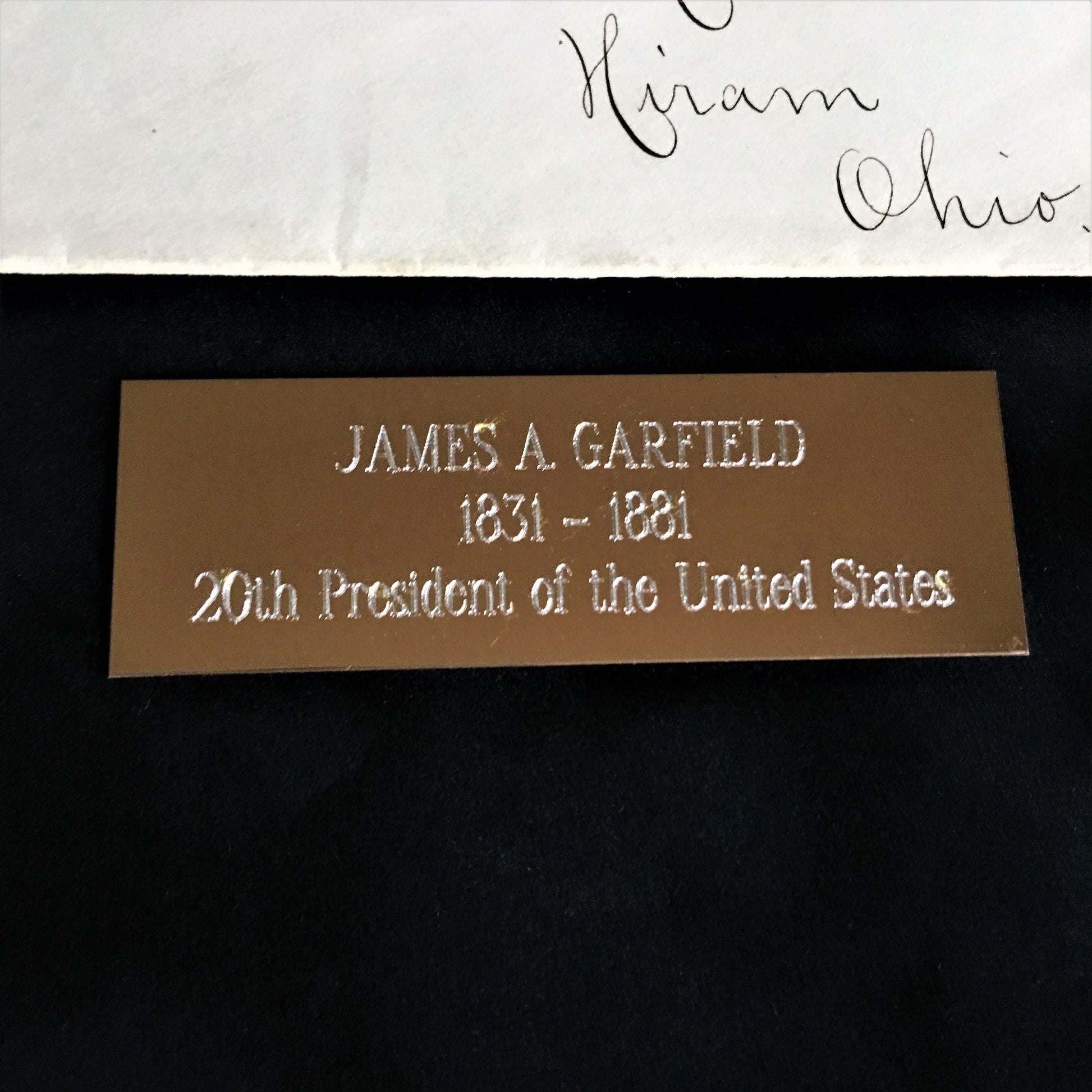 JAMES A. GARFIELD * Rare AUTOGRAPH Signed * Free Frank Envelope * President