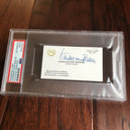 WERNHER VON BRAUN * PSA/DNA Slabbed * Autograph Card Signed * Full Signature