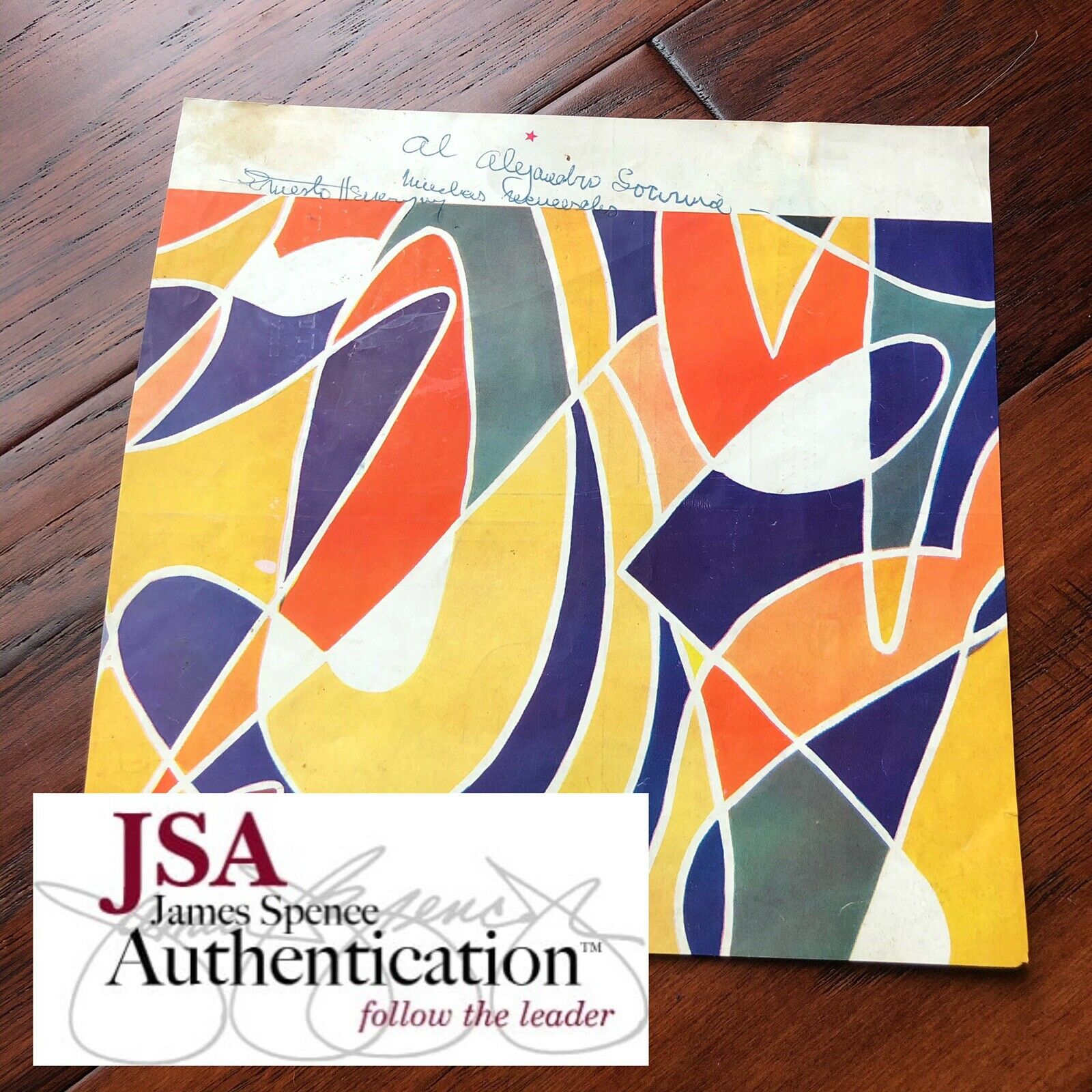 ERNEST HEMINGWAY * JSA LOA * Hand Signed Magazine Page Autograph * Provenance
