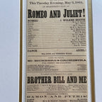 JOHN WILKES BOOTH * Authentic ROMEO & JULIET Playbill * 1864 * Abraham Lincoln
