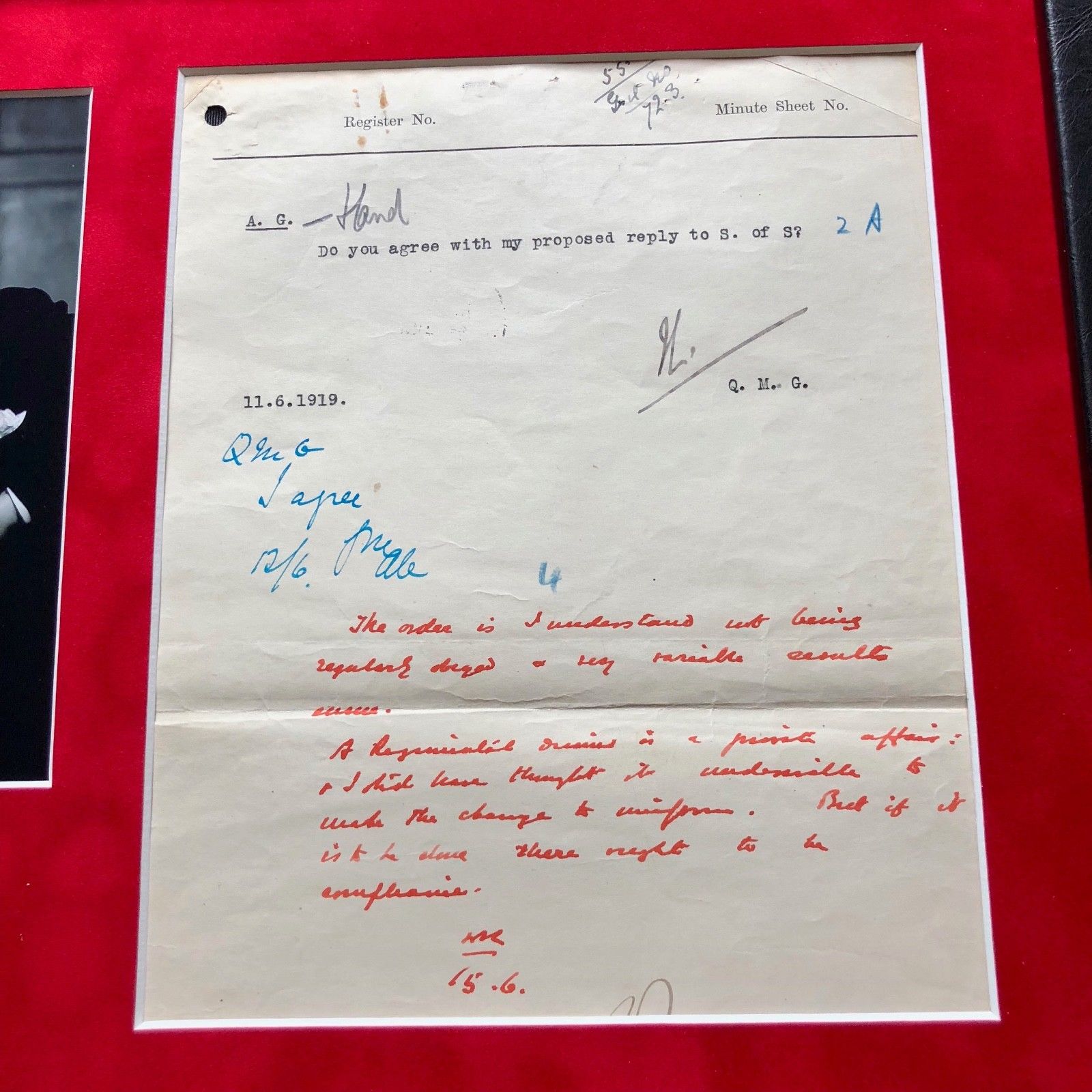 WINSTON S. CHURCHILL * PSA/DNA * Authentic Handwritten AUTOGRAPH Note SIGNED