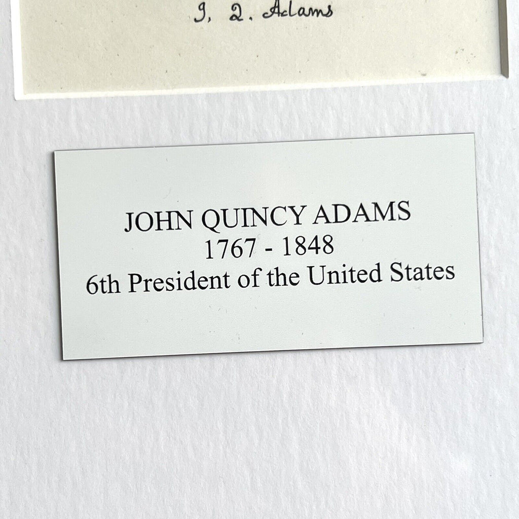 JOHN QUINCY ADAMS * Autograph Letter Re Fathers Biography & Van Buren Signed JSA