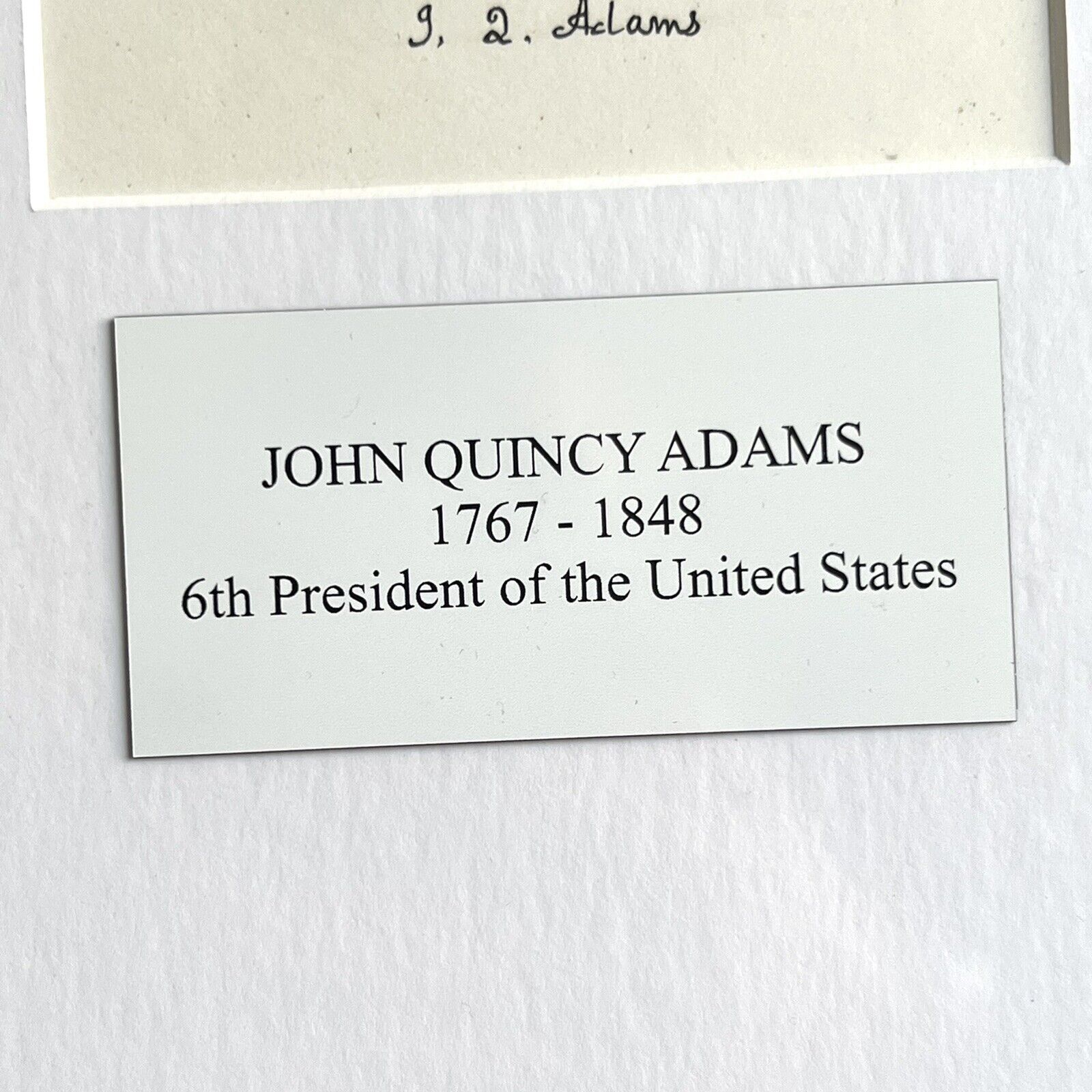 JOHN QUINCY ADAMS * Autograph Letter Re Fathers Biography & Van Buren Signed JSA