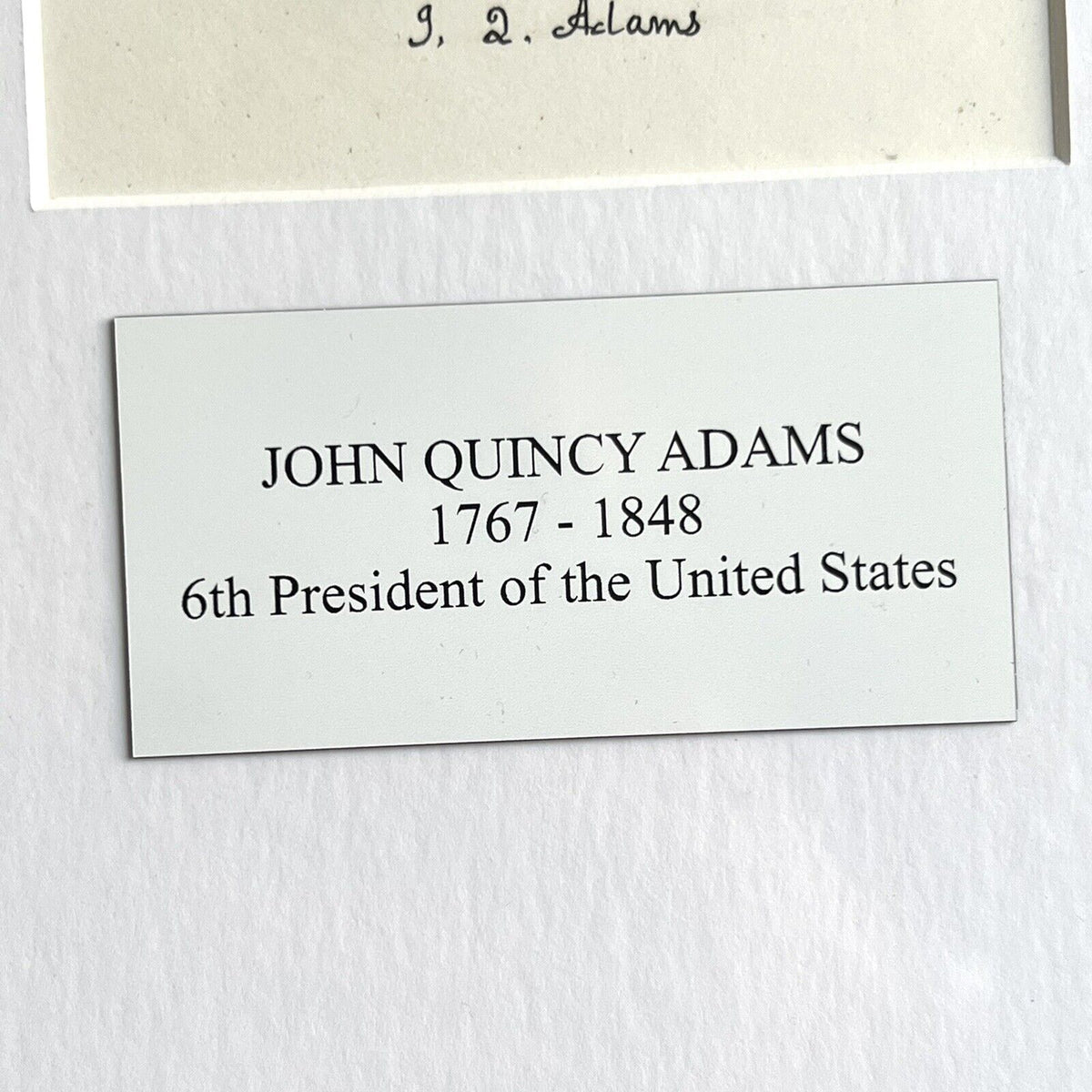 JOHN QUINCY ADAMS * Autograph Letter Re Fathers Biography & Van Buren Signed JSA