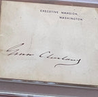 GROVER CLEVELAND * PSA/DNA Executive Mansion Autograph Card Signed as PRESIDENT