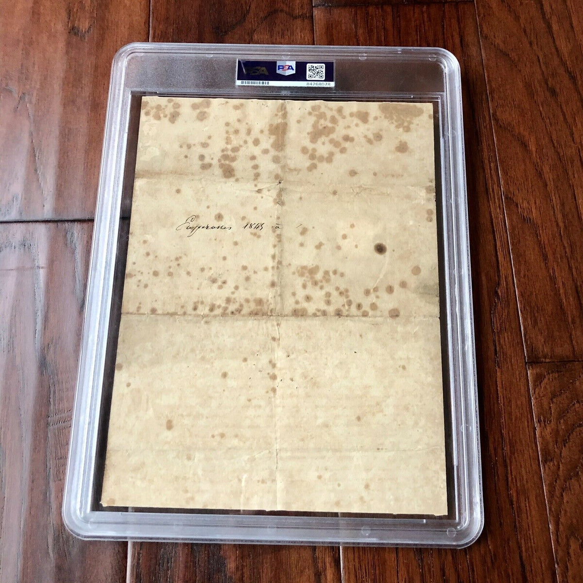Napoleon Bonaparte * PSA/DNA Slabbed * Encapsulated Autograph Signed Document *