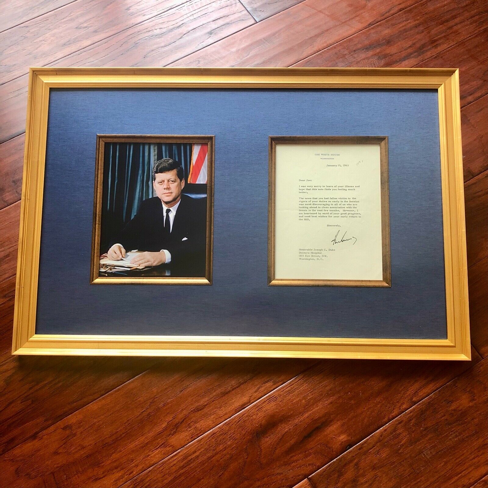 JOHN F. KENNEDY * JSA LOA * WHITE HOUSE AUTOGRAPH Letter SIGNED * 1963