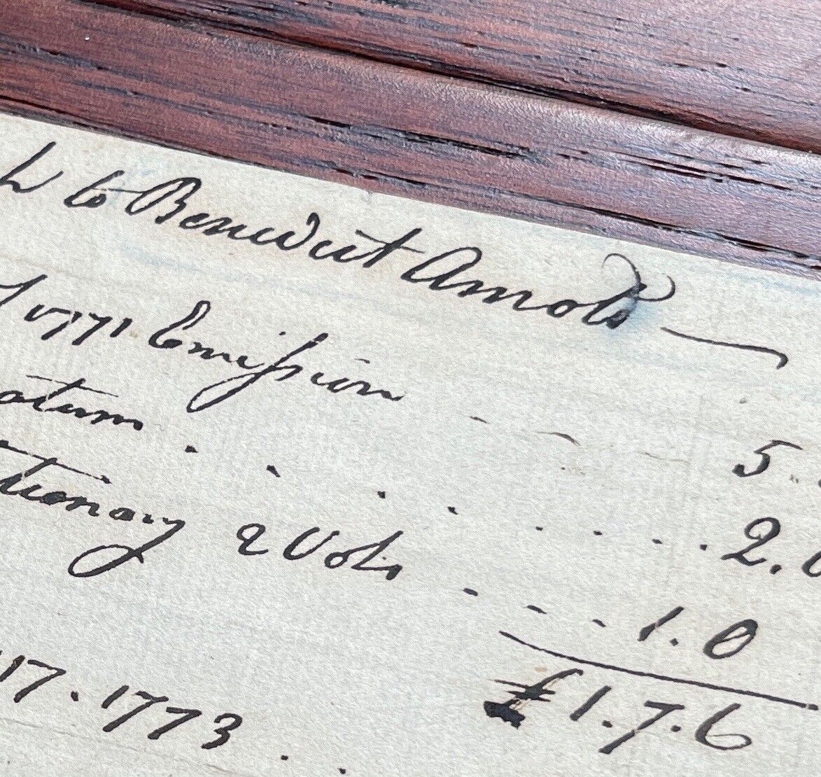 BENEDICT ARNOLD * JSA * Handwritten AUTOGRAPH Note SIGNED Revolutionary TRAITOR