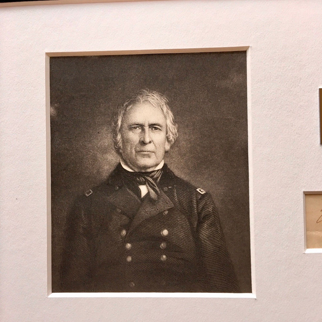 ZACHARY TAYLOR * JSA COA * AUTOGRAPH Cut Signed * Major Genl US ARMY