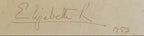 QUEEN ELIZABETH II * JSA LOA * Signed 16x22 Coronation Year Autograph Portrait *