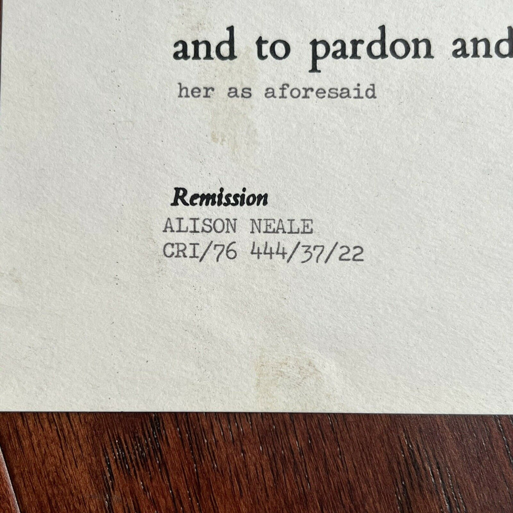 QUEEN ELIZABETH II * JSA LOA * Hand Signed Royal Pardon Document Autograph