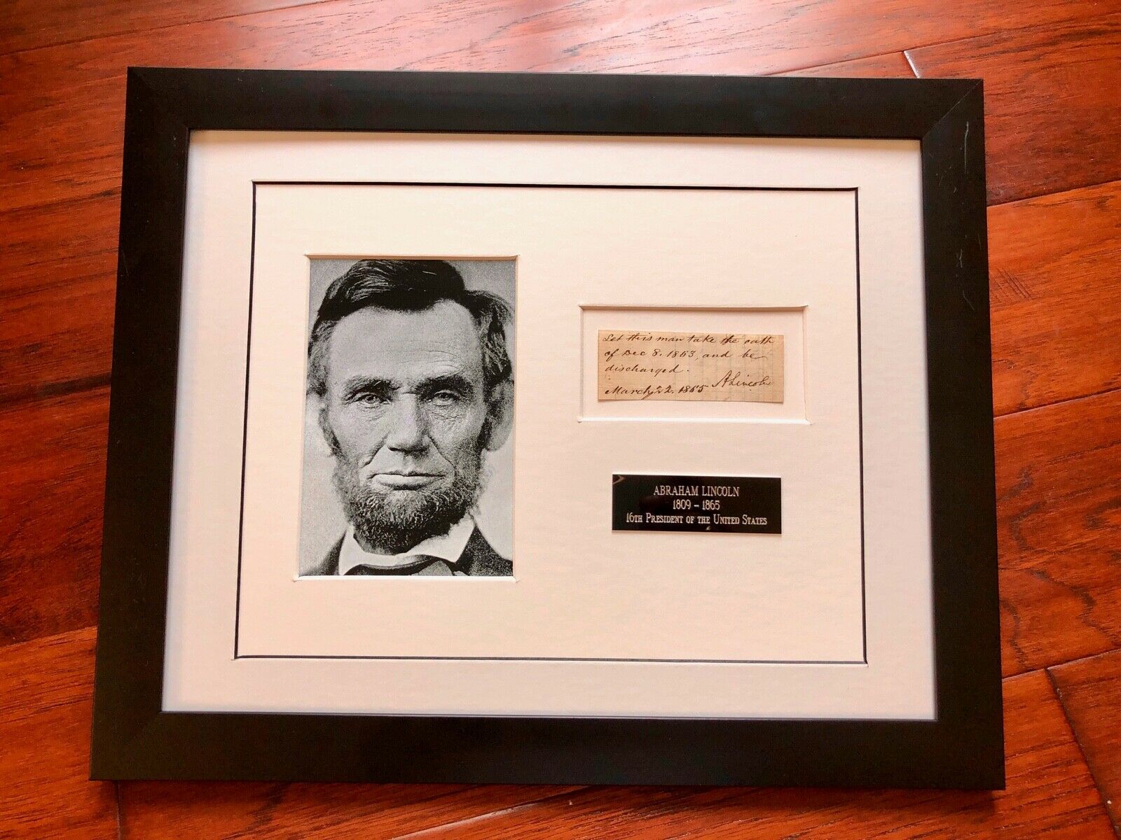 ABRAHAM LINCOLN * JSA * Autograph AMNESTY OATH Signed DAYS BEFORE ASSASSINATION!